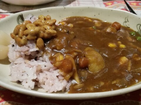 ［絶品］我が家の納豆カレーライス